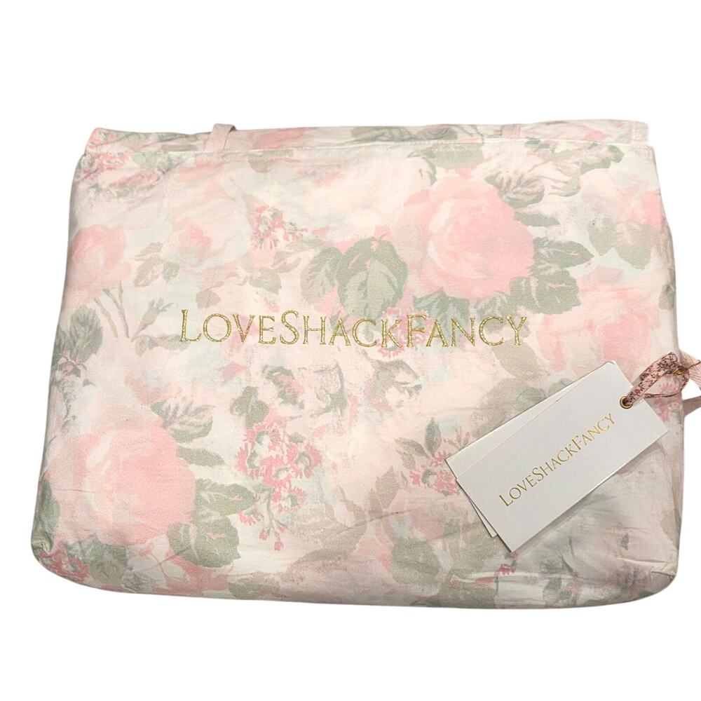 Loveshackfancy palm beach pink floral duvet cover twin XL - Picture 2 of 7
